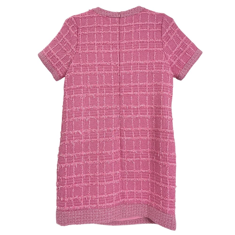 Endless Rose Tweed Pink Shift Mini Dress Size S - Picture 3 of 4